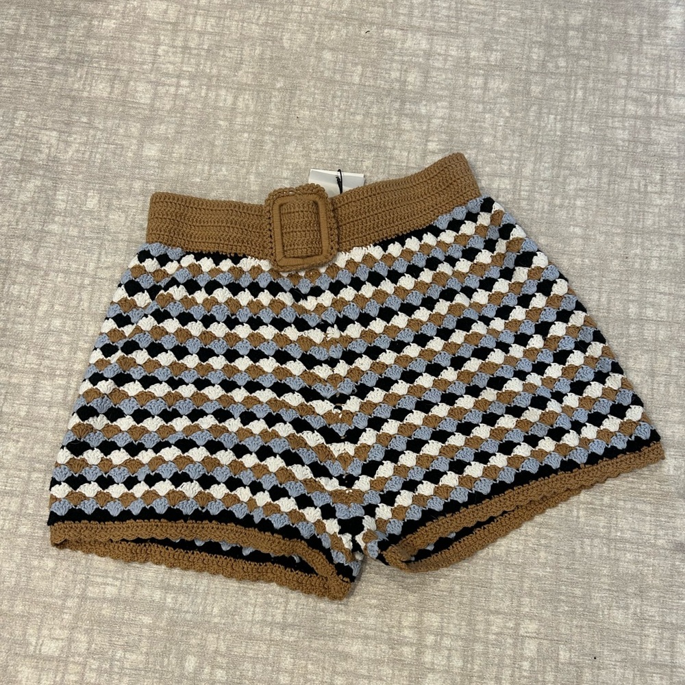 Zara crochet shorts